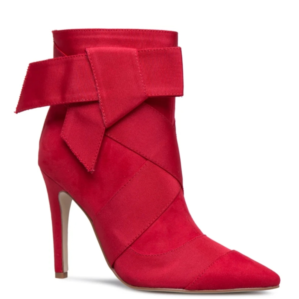 Shoe Dazzle Red Heeled Boots